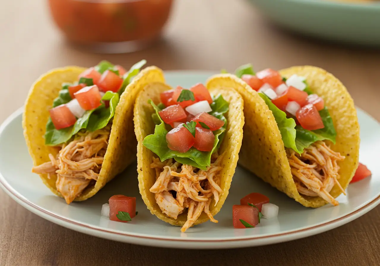 Mini Baked Chicken Tacos